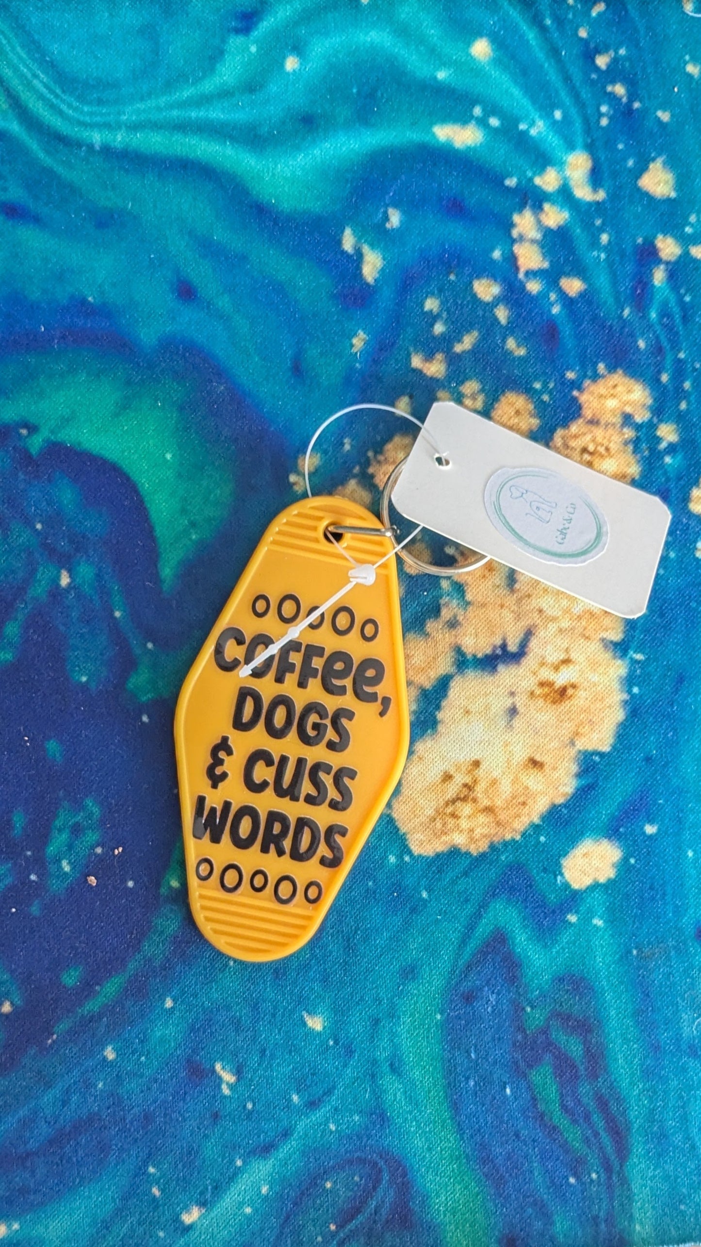 Retro Motel Keychains Dog Sayings