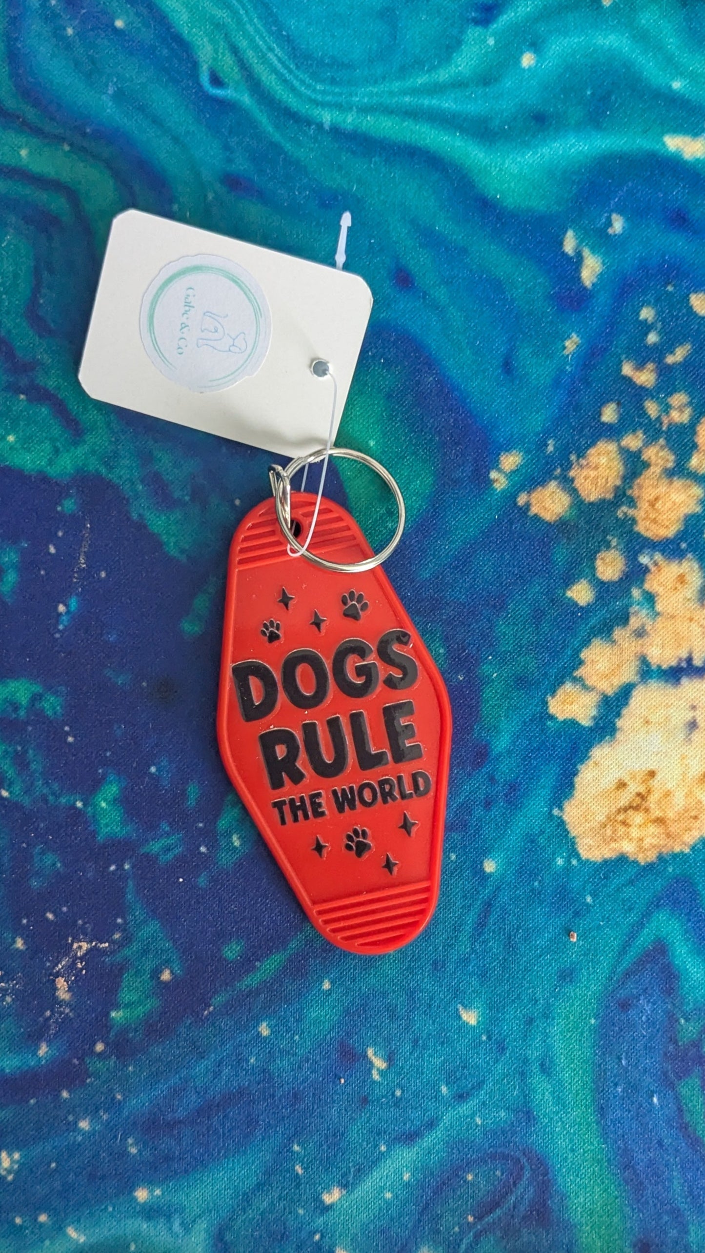 Retro Motel Keychains Dog Sayings