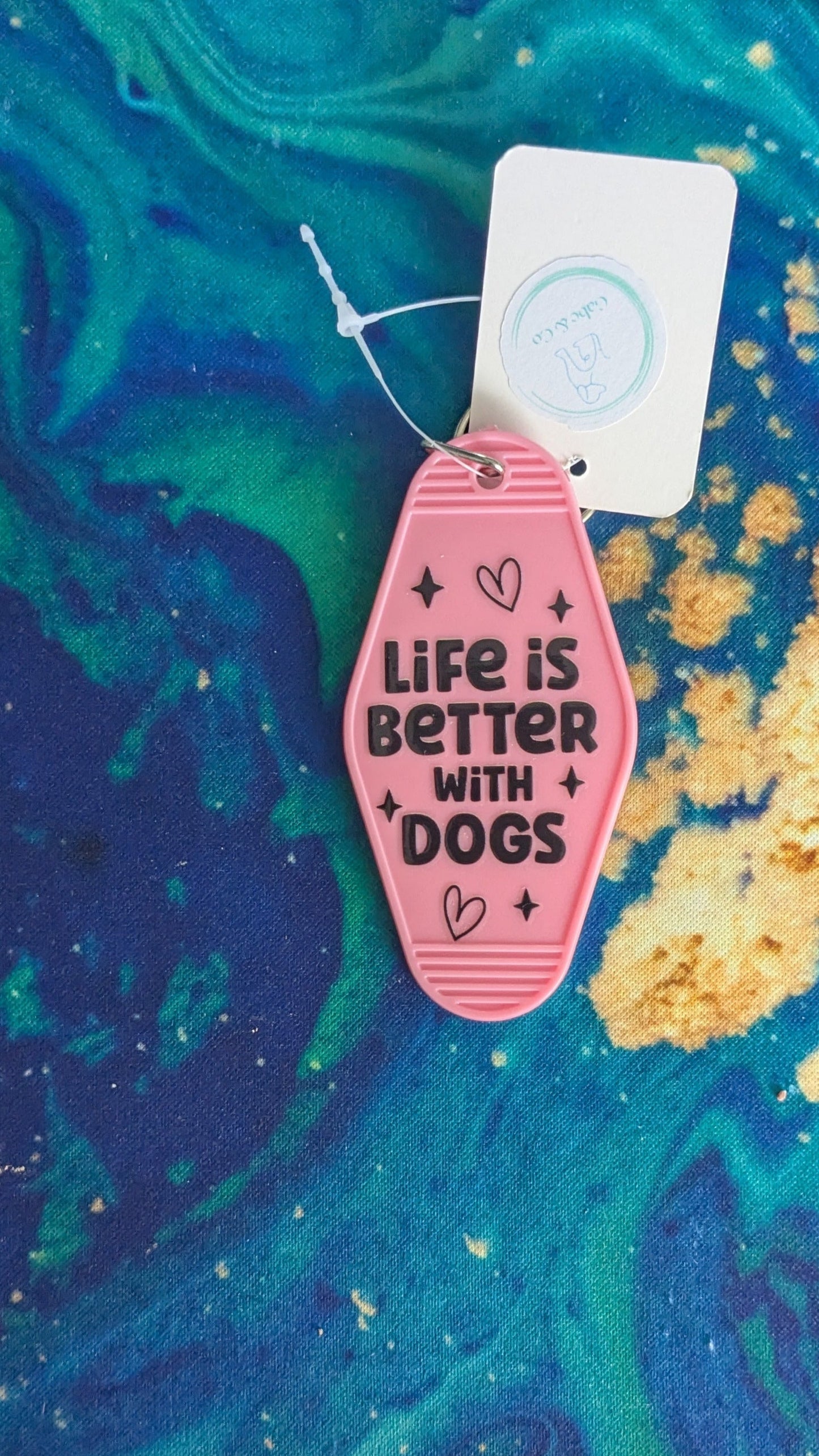 Retro Motel Keychains Dog Sayings