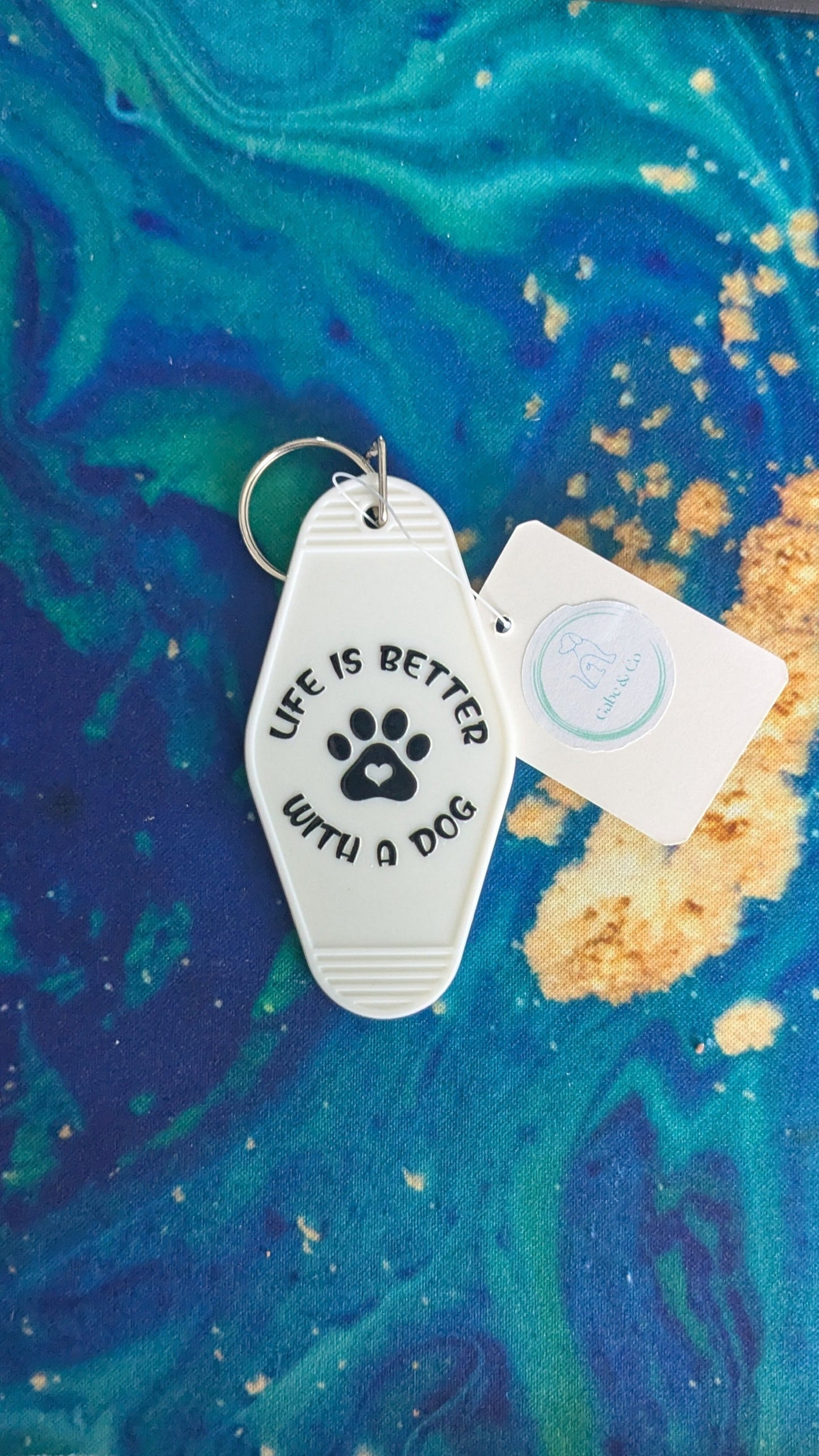 Retro Motel Keychains Dog Sayings