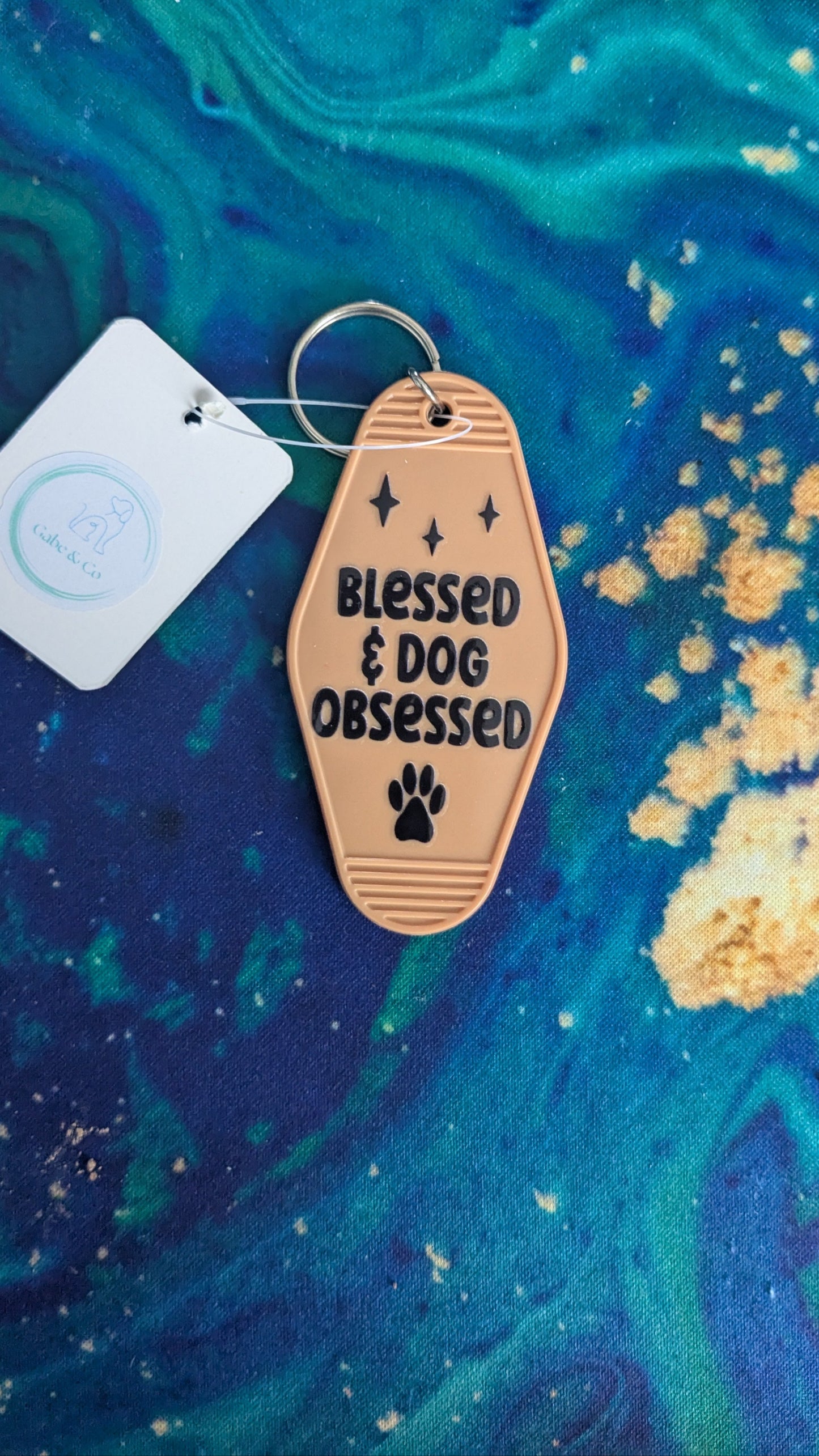 Retro Motel Keychains Dog Sayings