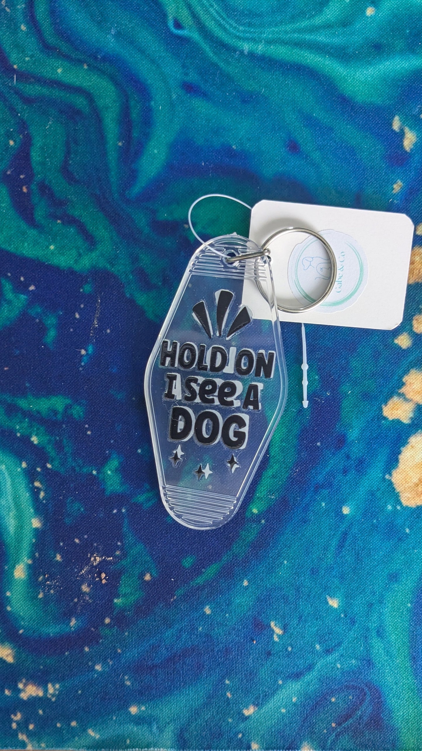 Retro Motel Keychains Dog Sayings