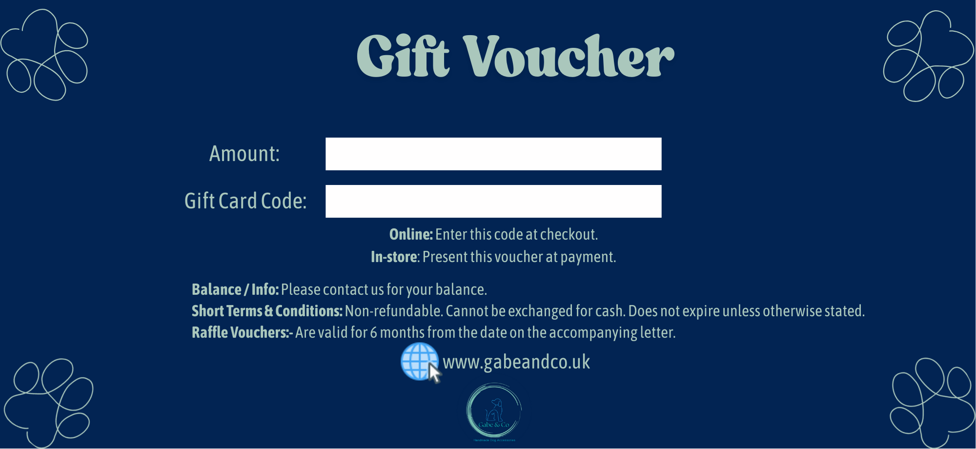 Digital Gift Voucher